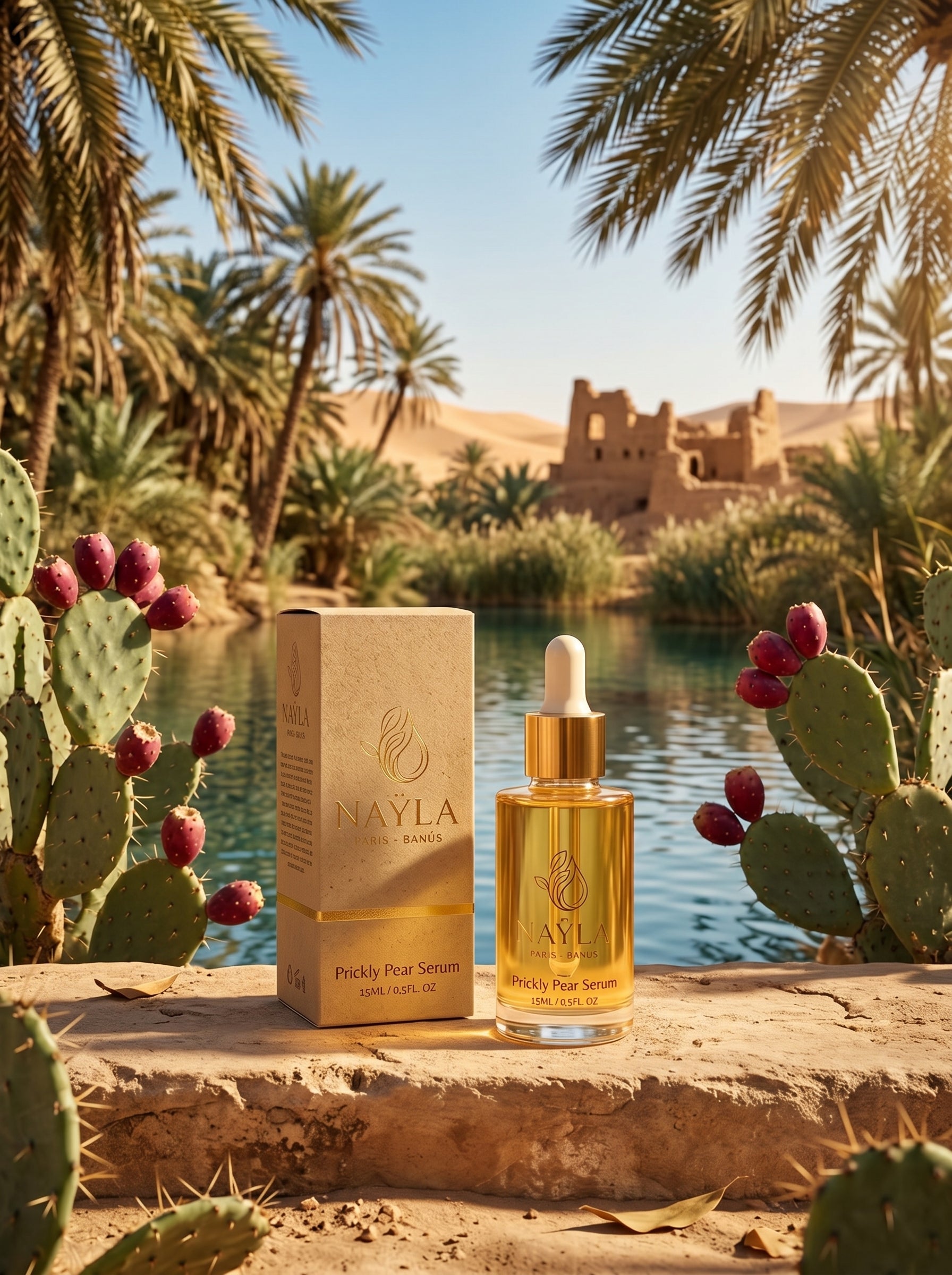 Naÿla — Prickly Pear Serum + emballage